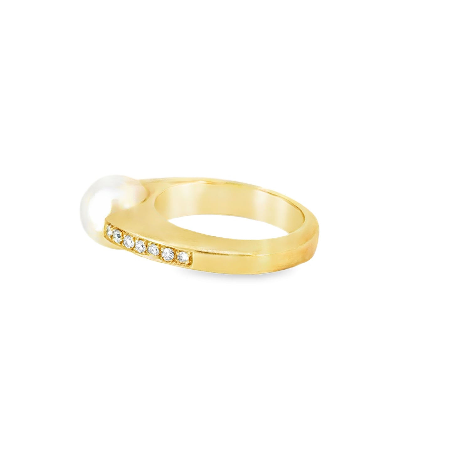 Ring in Gold 585 mit Perle & Brillanten