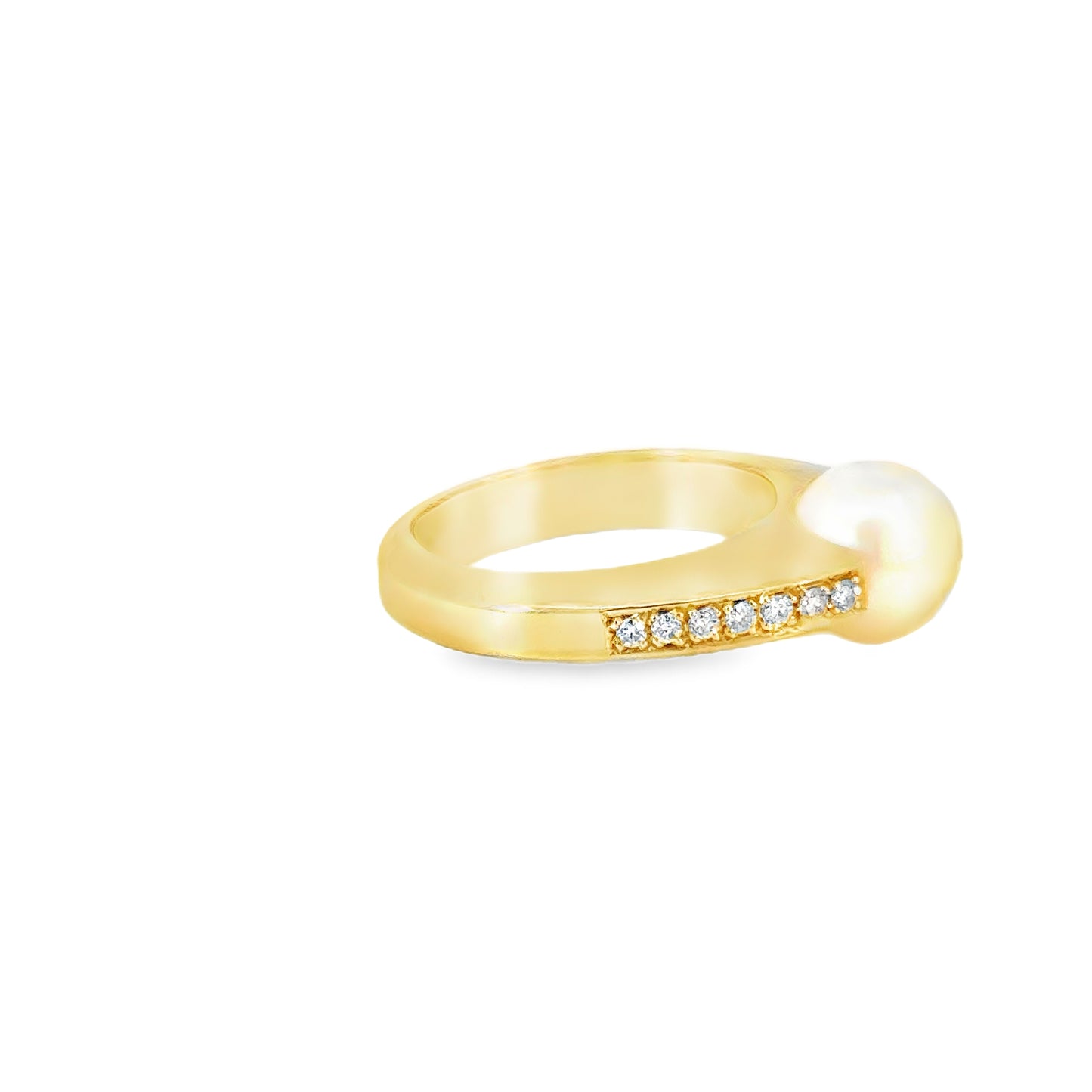 Ring in Gold 585 mit Perle & Brillanten