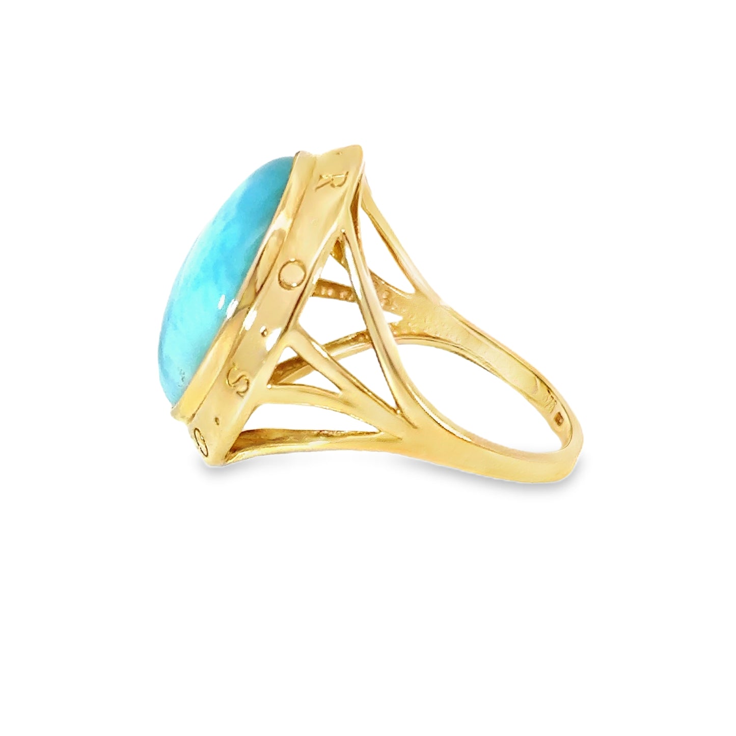 Ring in Gold 375 mit Larimar