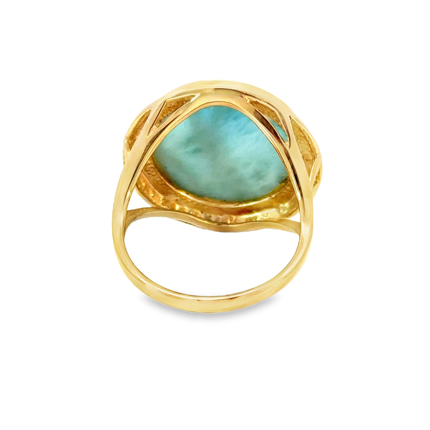 Ring in Gold 375 mit Larimar