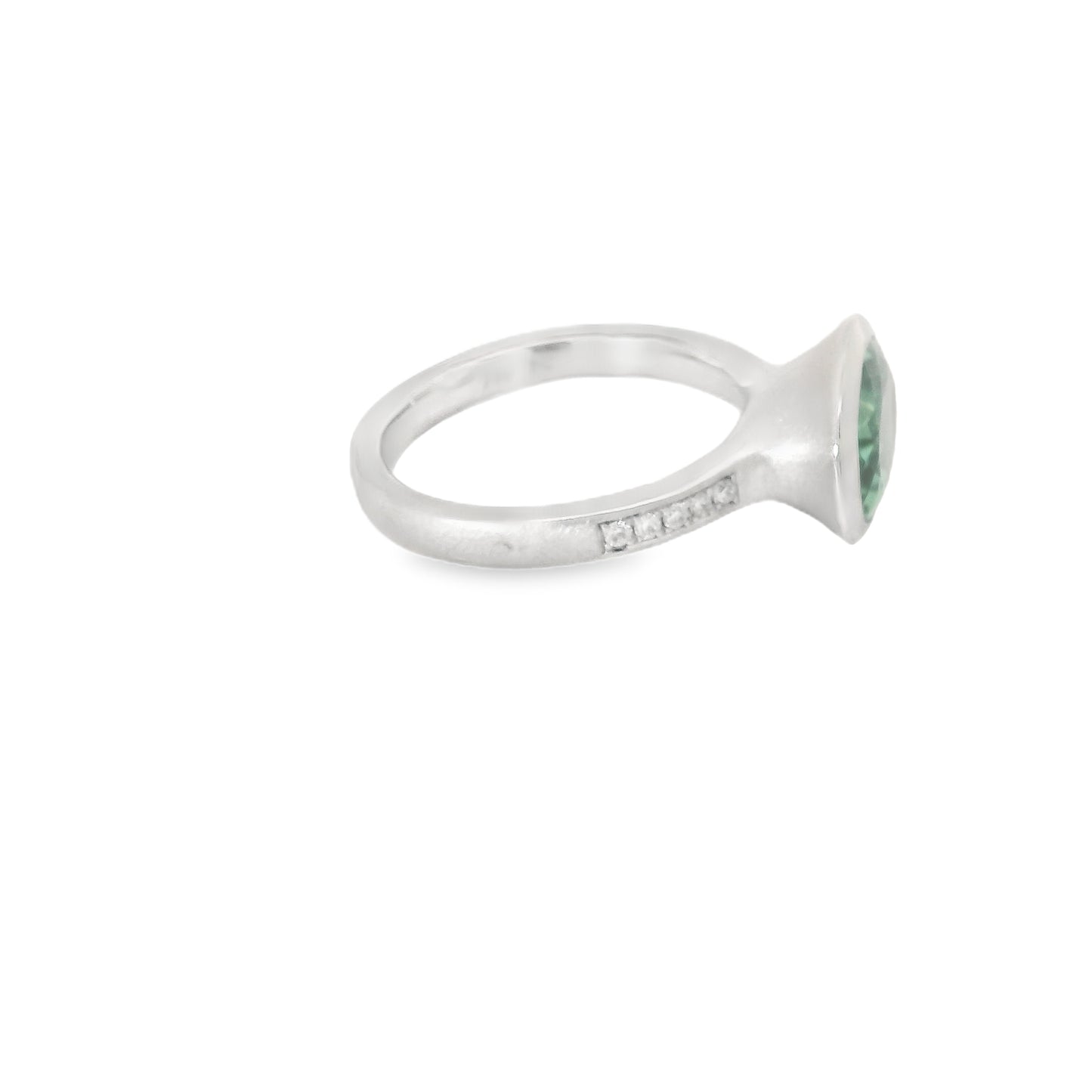 Ring mit Smaragd & Diamanten in Gold 750
