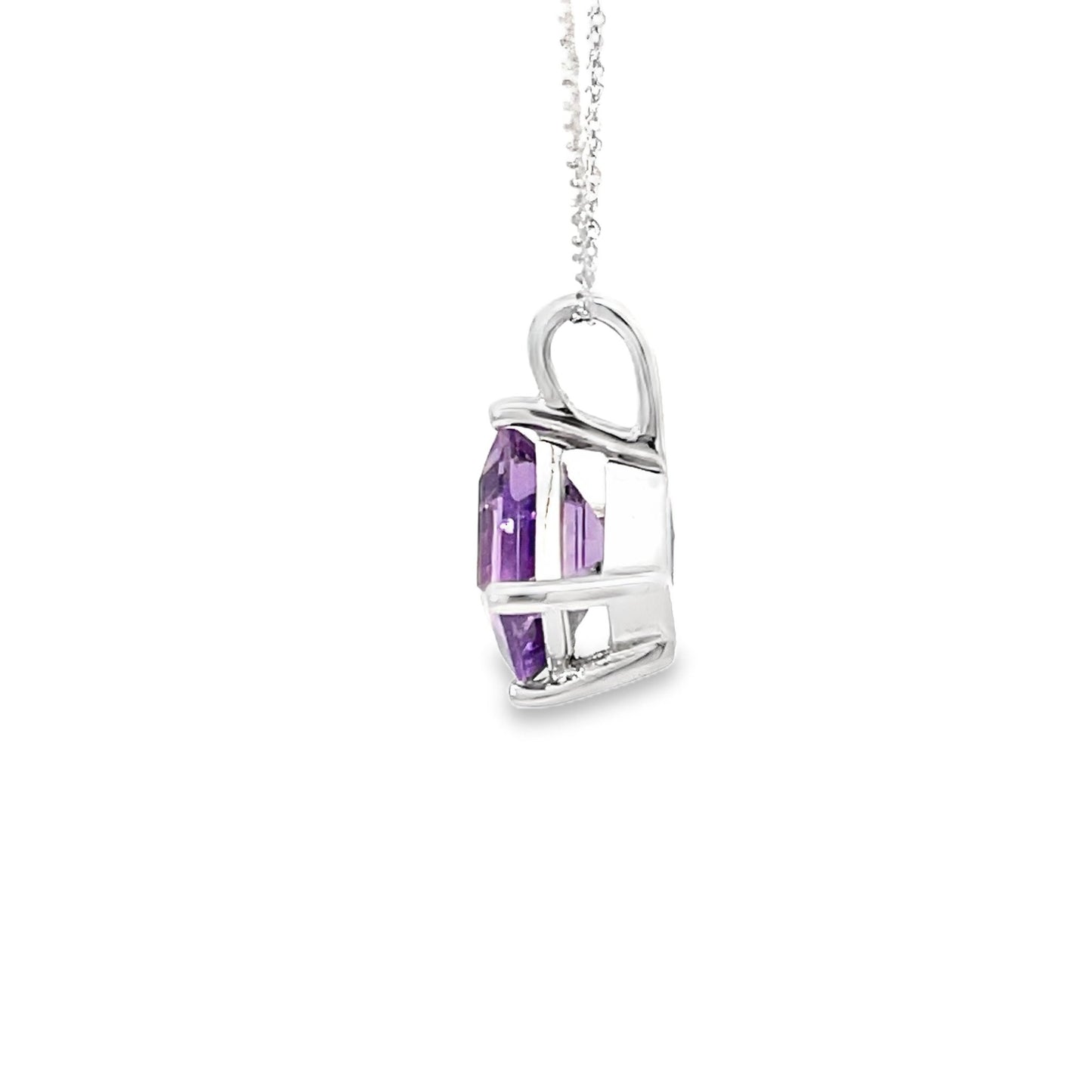 Anhänger mit Amethyst in Weißgold 585 - JUWEL1