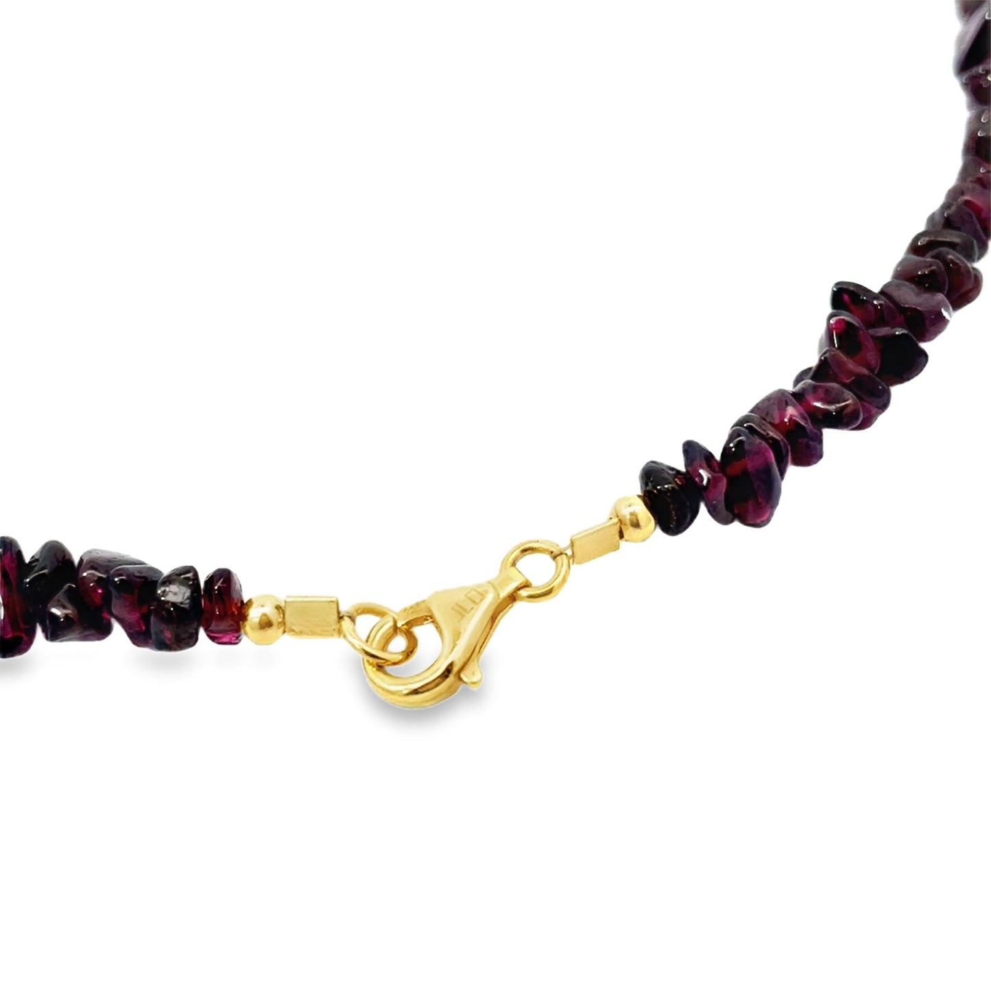 Indischer Granat Halskette L: 45 cm in Silber 925 - JUWEL1