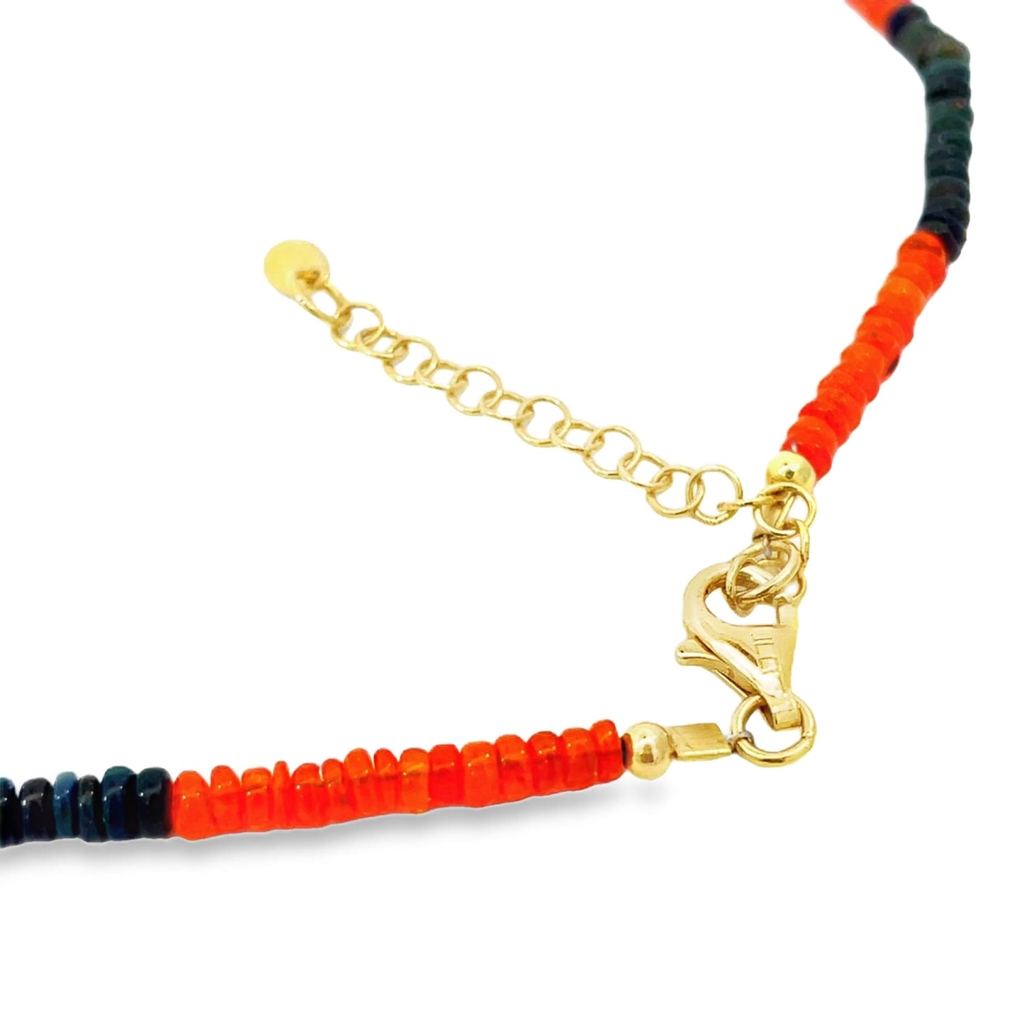 Mezezo - Opal Halskette L:45 - 50 cm in Silber 925 - JUWEL1