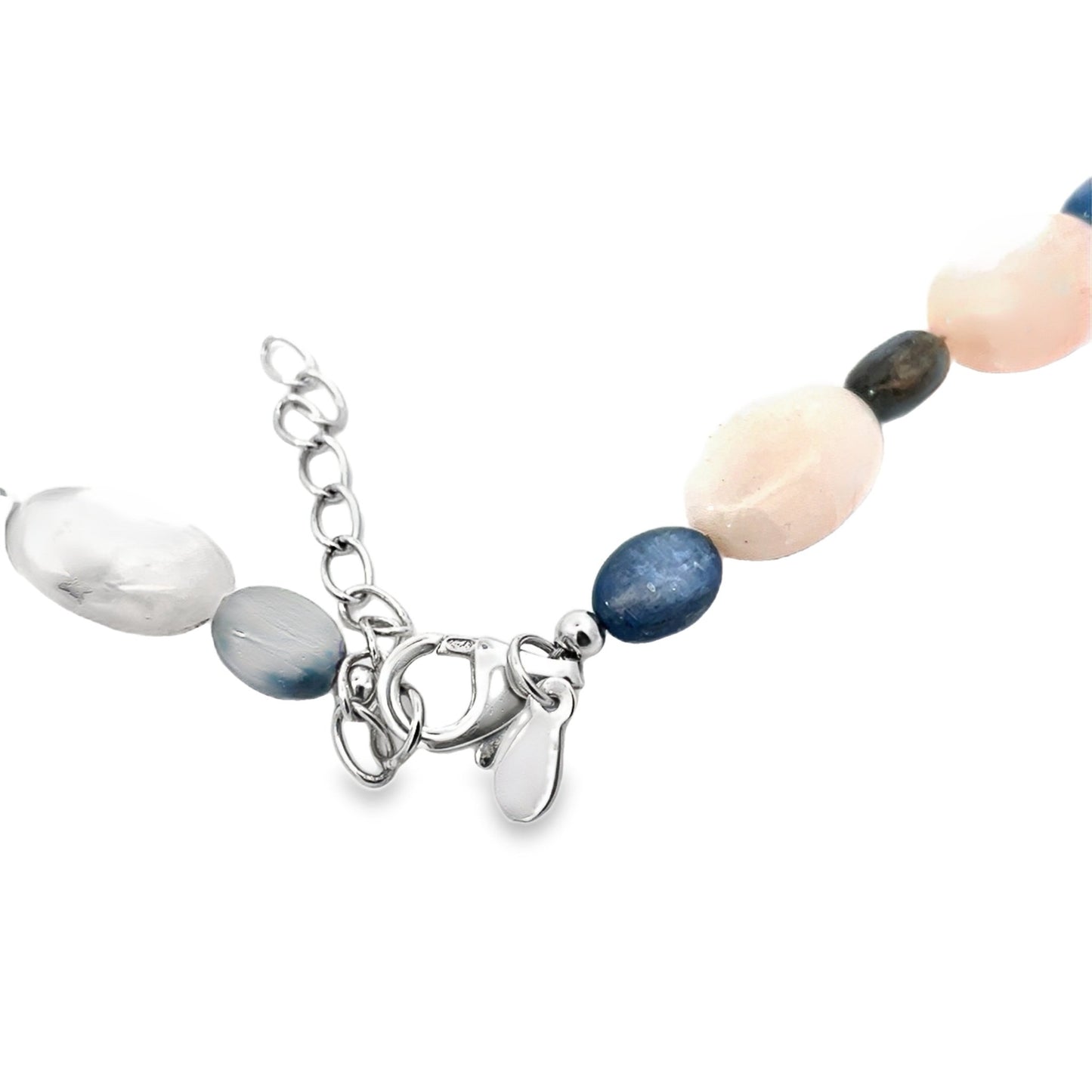 Opal - Kyanit Halskette L: 45 - 49 cm in Silber 925 - JUWEL1