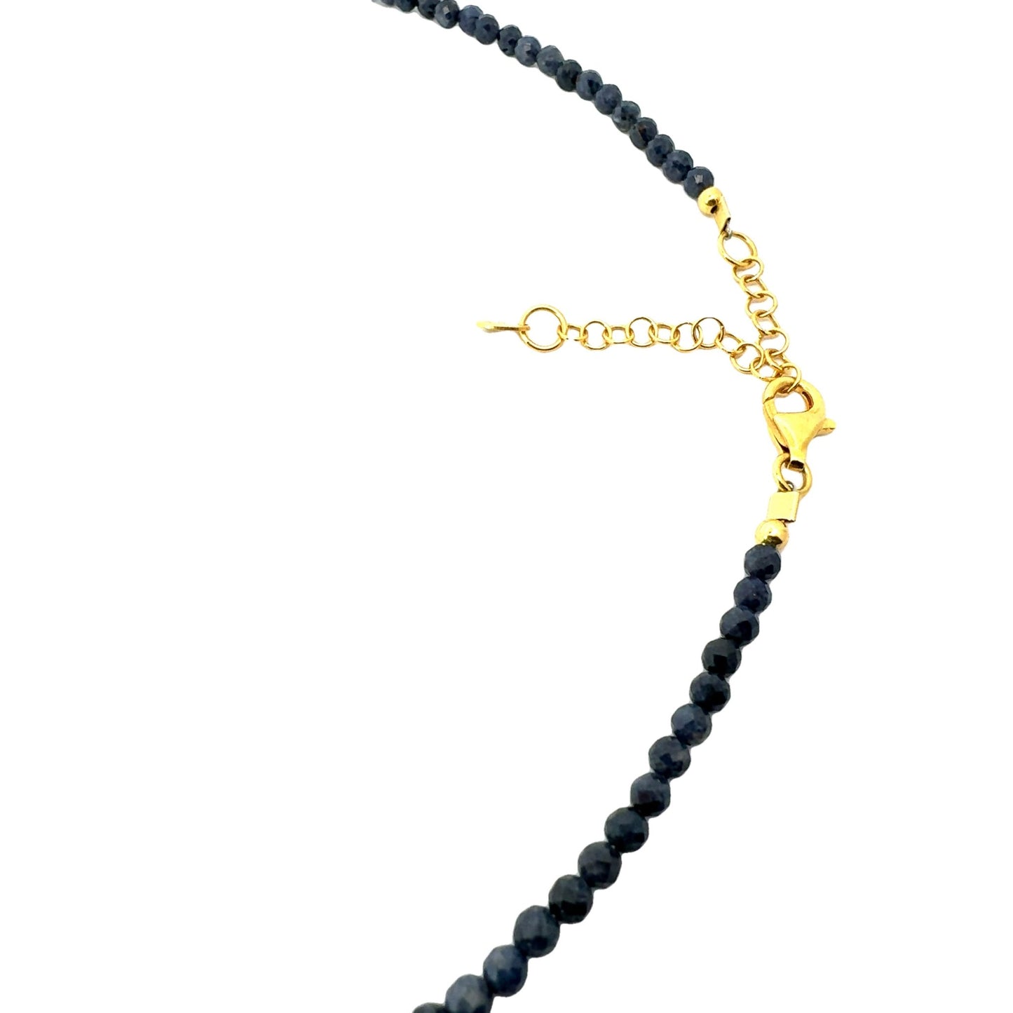 Saphir Halskette L: 45 - 50 cm in Silber 925 - JUWEL1