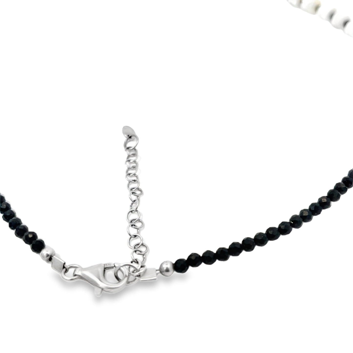 Spinell - Achat Halskette L: 45 - 50 cm in Silber 925 - JUWEL1