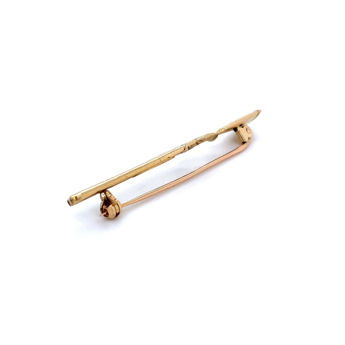 Stabbrosche Gewehr mind. 4,5 g in Gold 750 - JUWEL1