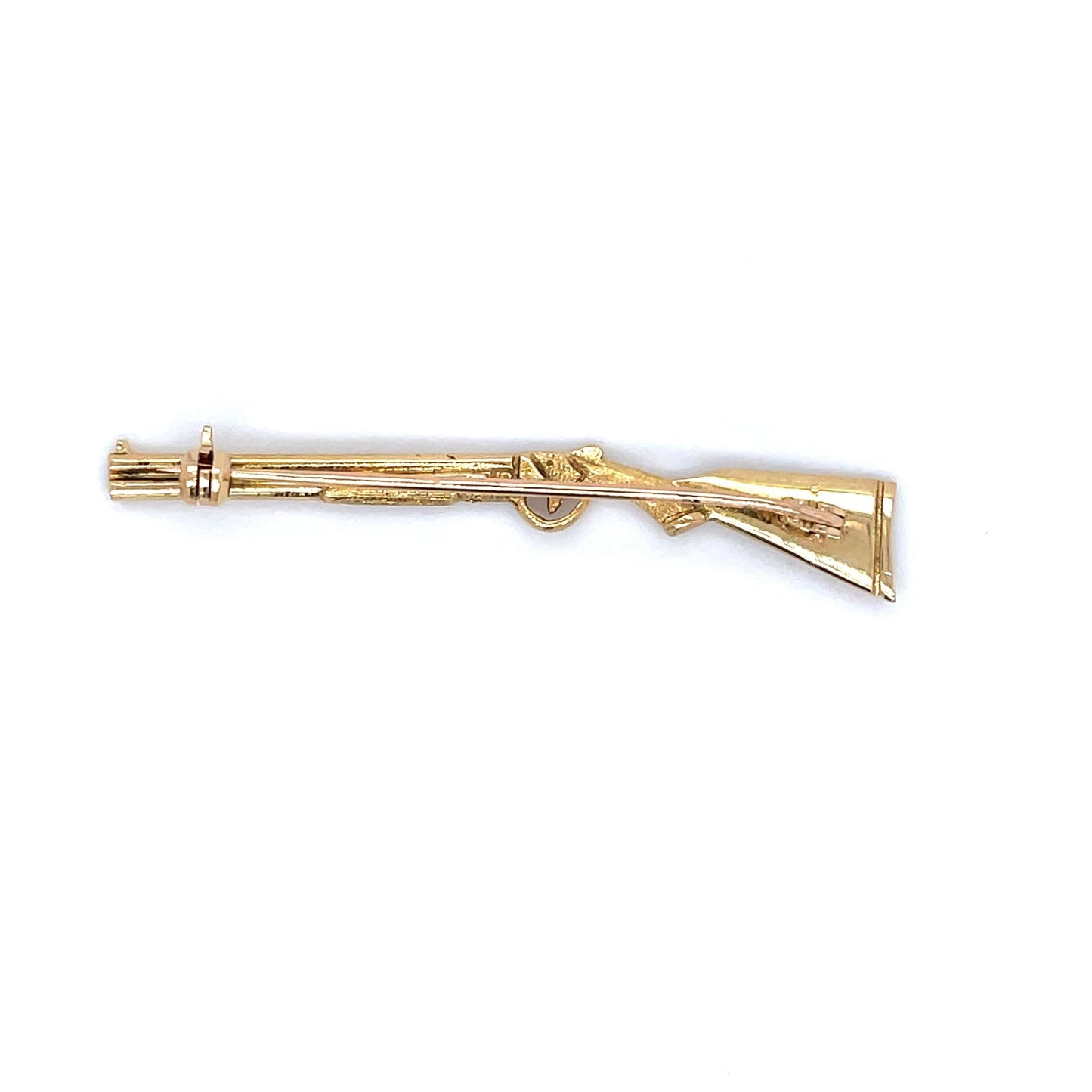 Stabbrosche Gewehr mind. 4,5 g in Gold 750 - JUWEL1