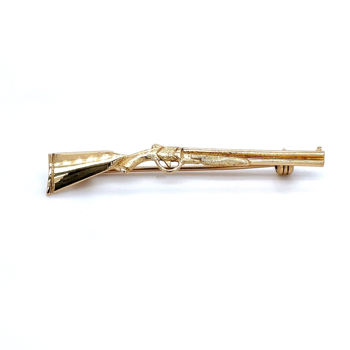 Stabbrosche Gewehr mind. 4,5 g in Gold 750 - JUWEL1