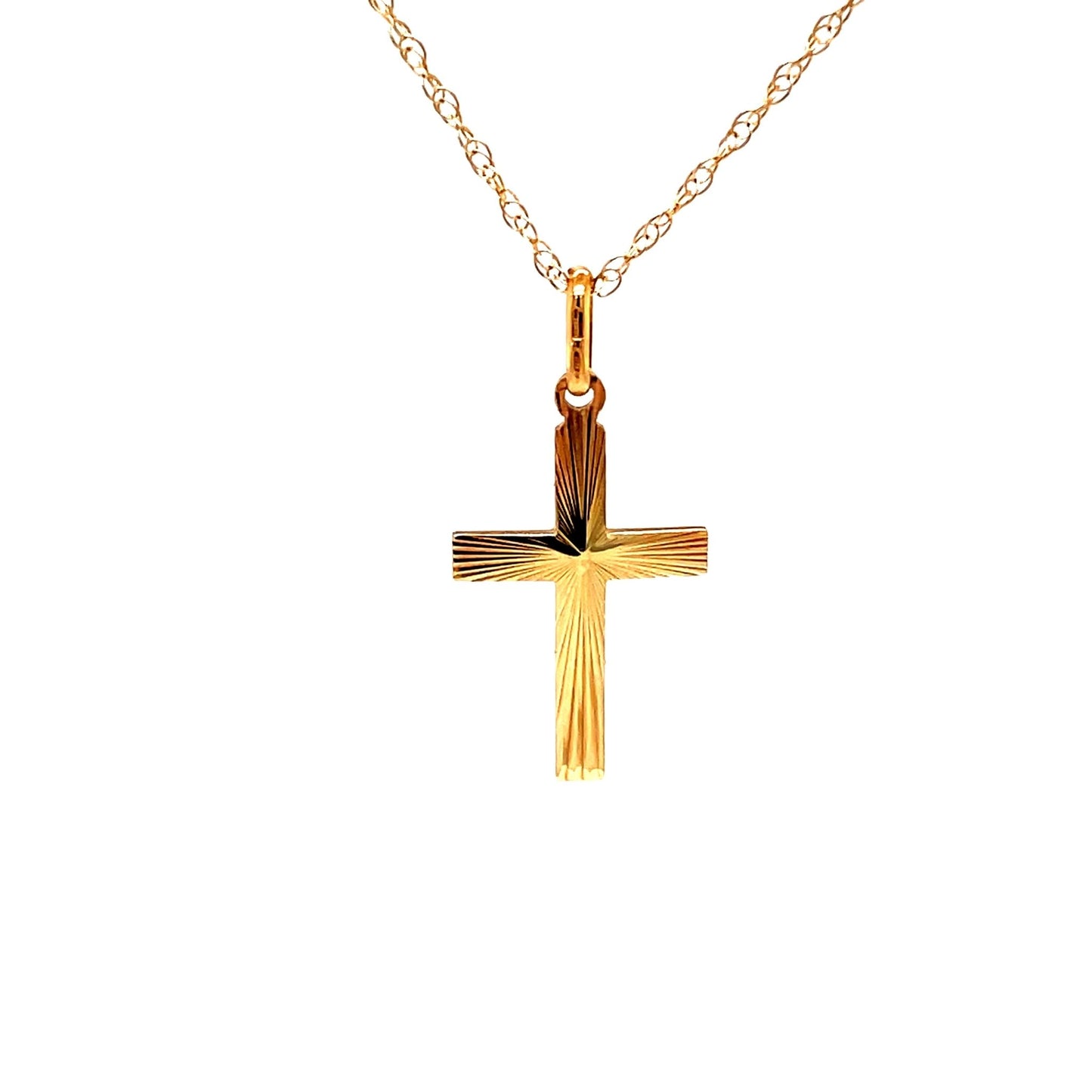 Anhänger Kreuz mind. 0.85g Gold 375 - JUWEL1