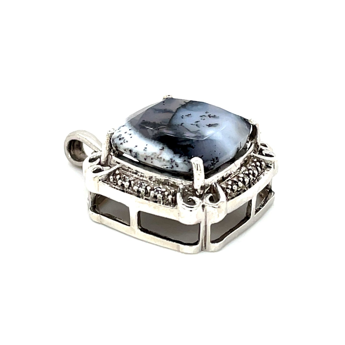 Anhänger mit Dendriten Achat & Topas mind. 7,0g Silber 925 - JUWEL1
