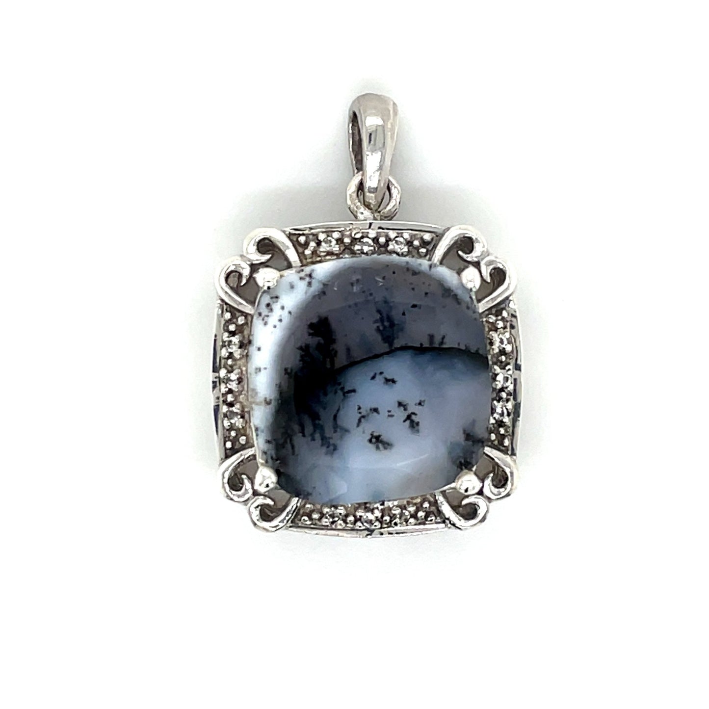 Anhänger mit Dendriten Achat & Topas mind. 7,0g Silber 925 - JUWEL1