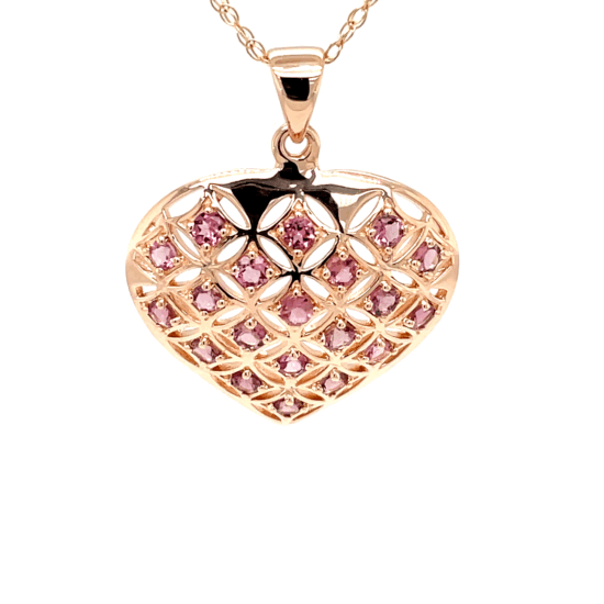 Anhänger mit Pink Turmalin in Silber 925 - JUWEL1