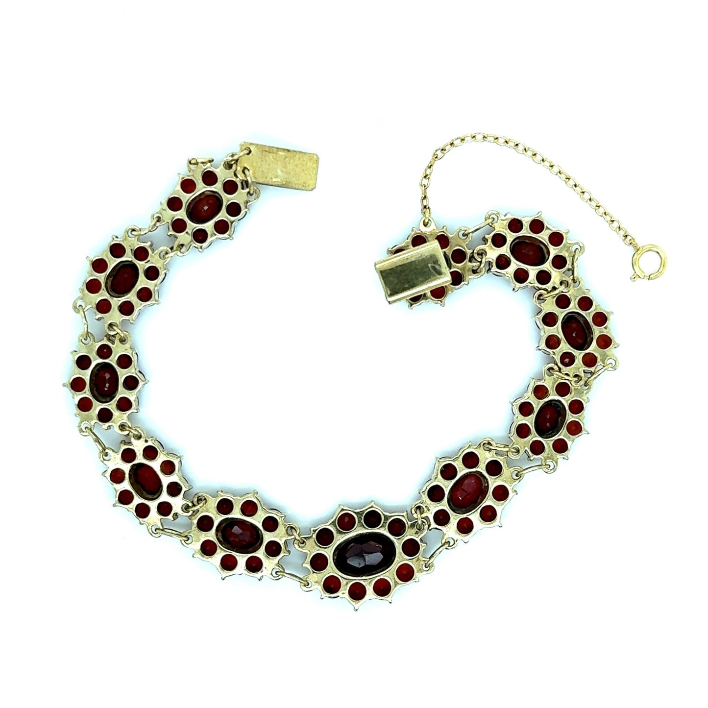 Armband mit 121 Granate mind. 15,7g in Gold 333 - JUWEL1