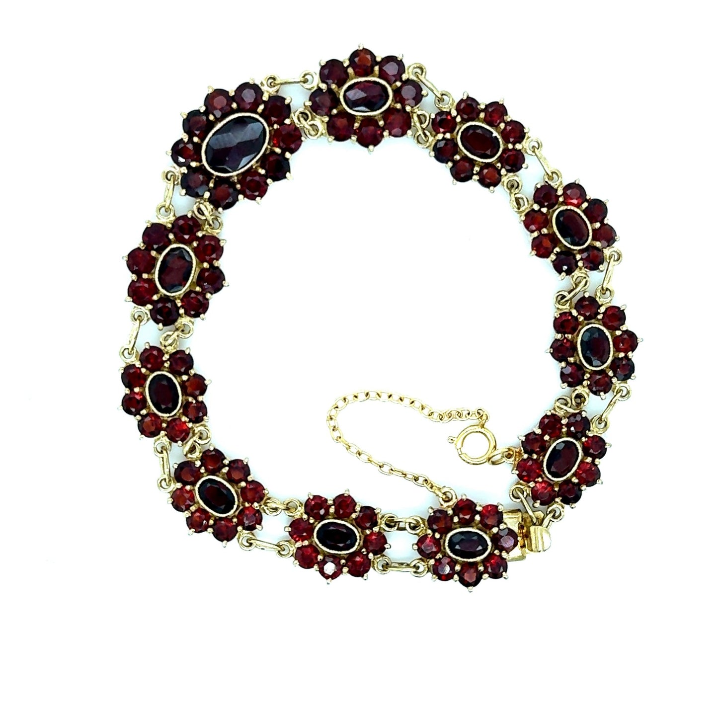 Armband mit 121 Granate mind. 15,7g in Gold 333 - JUWEL1