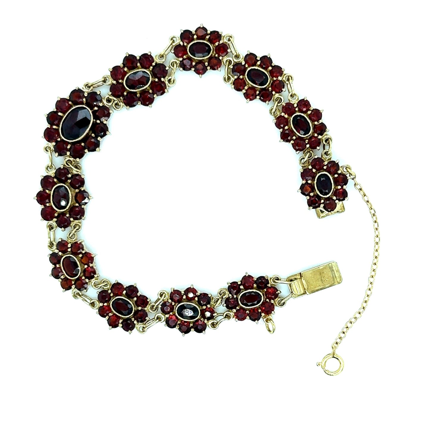 Armband mit 121 Granate mind. 15,7g in Gold 333 - JUWEL1