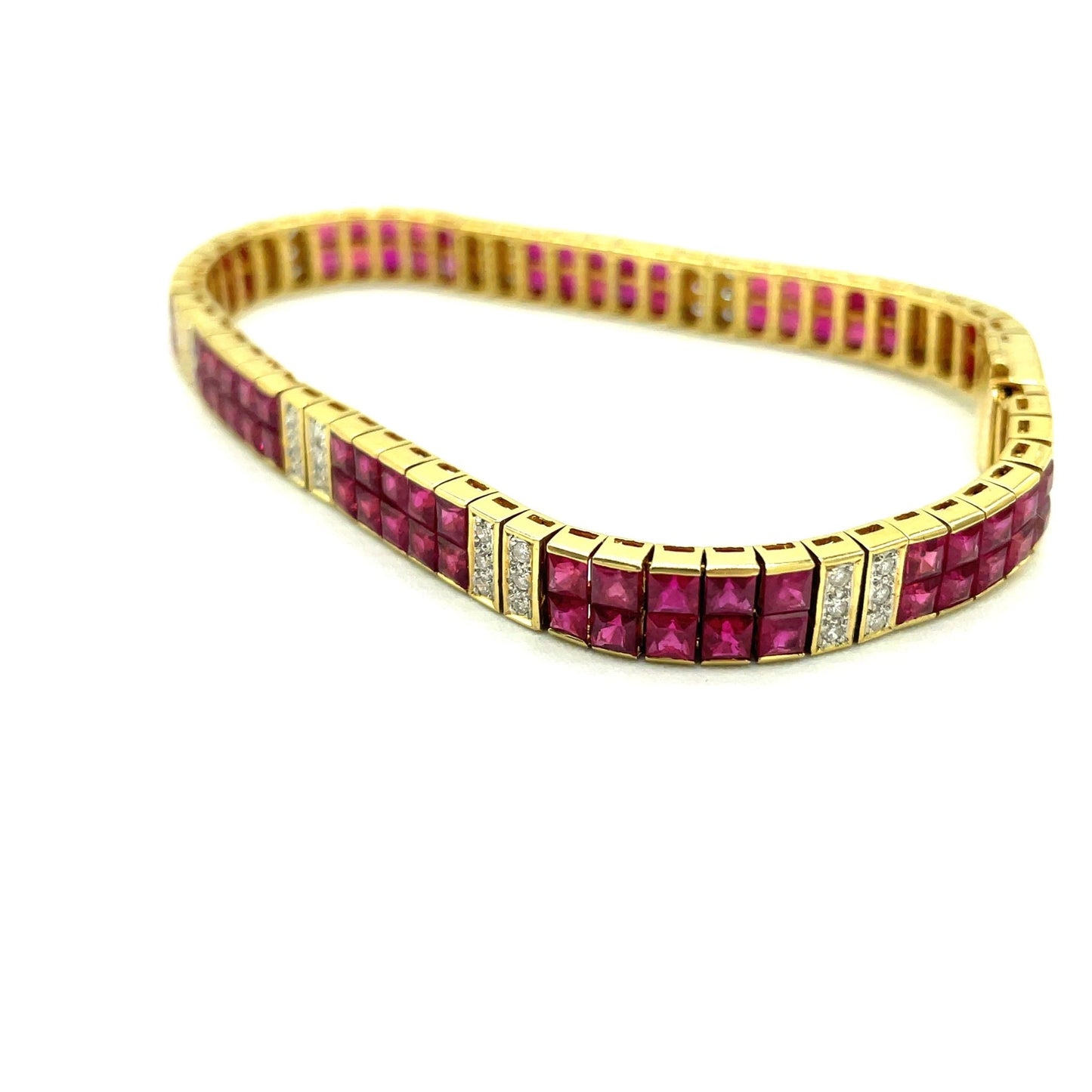 Armband mit Rubin & Brillanten mind. 25,5g Gold 750 - JUWEL1