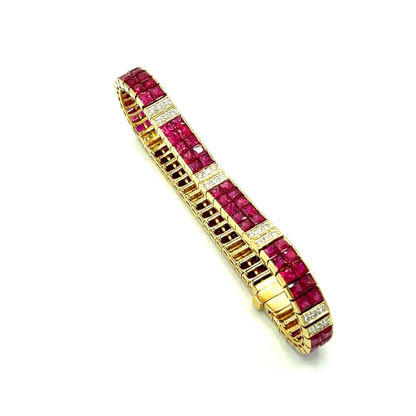Armband mit Rubin & Brillanten mind. 25,5g Gold 750 - JUWEL1