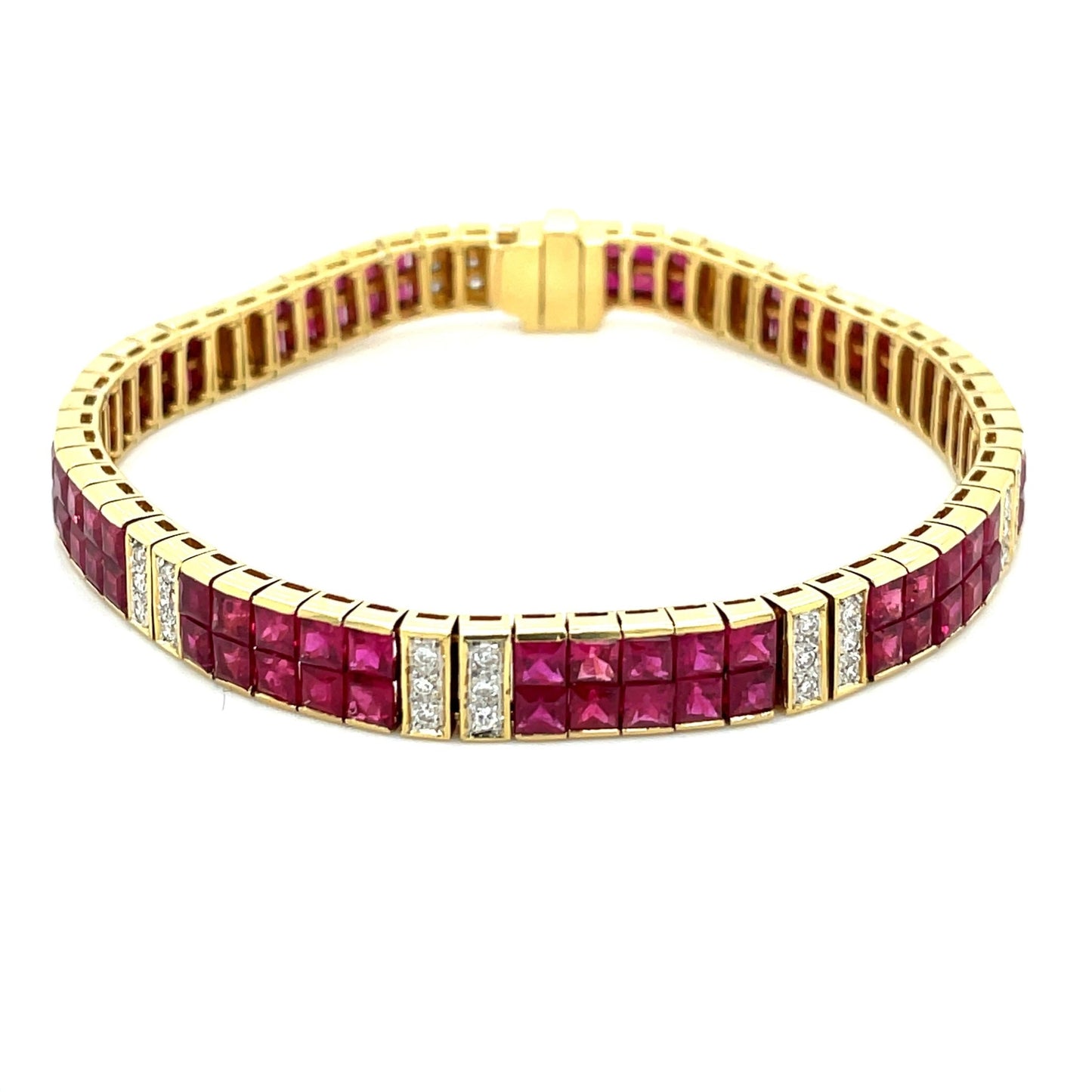 Armband mit Rubin & Brillanten mind. 25,5g Gold 750 - JUWEL1