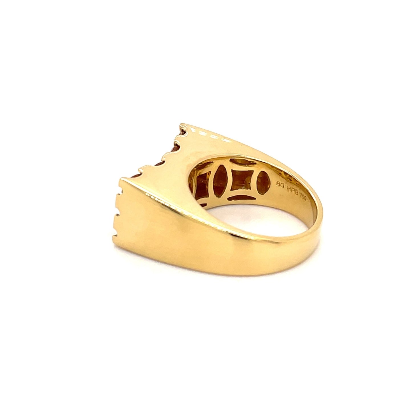Citrin Ring poliert mind. 13,7g Gold 750 - JUWEL1