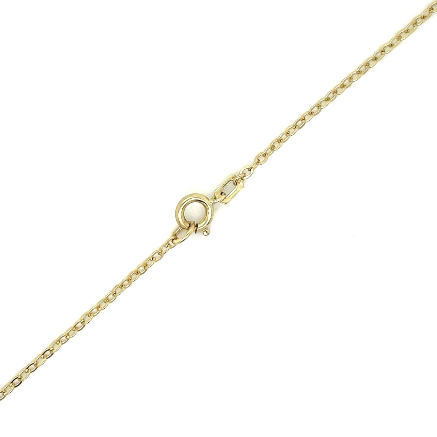 Collier poliert mit Granat mind. 5,9g Gold 333 - JUWEL1