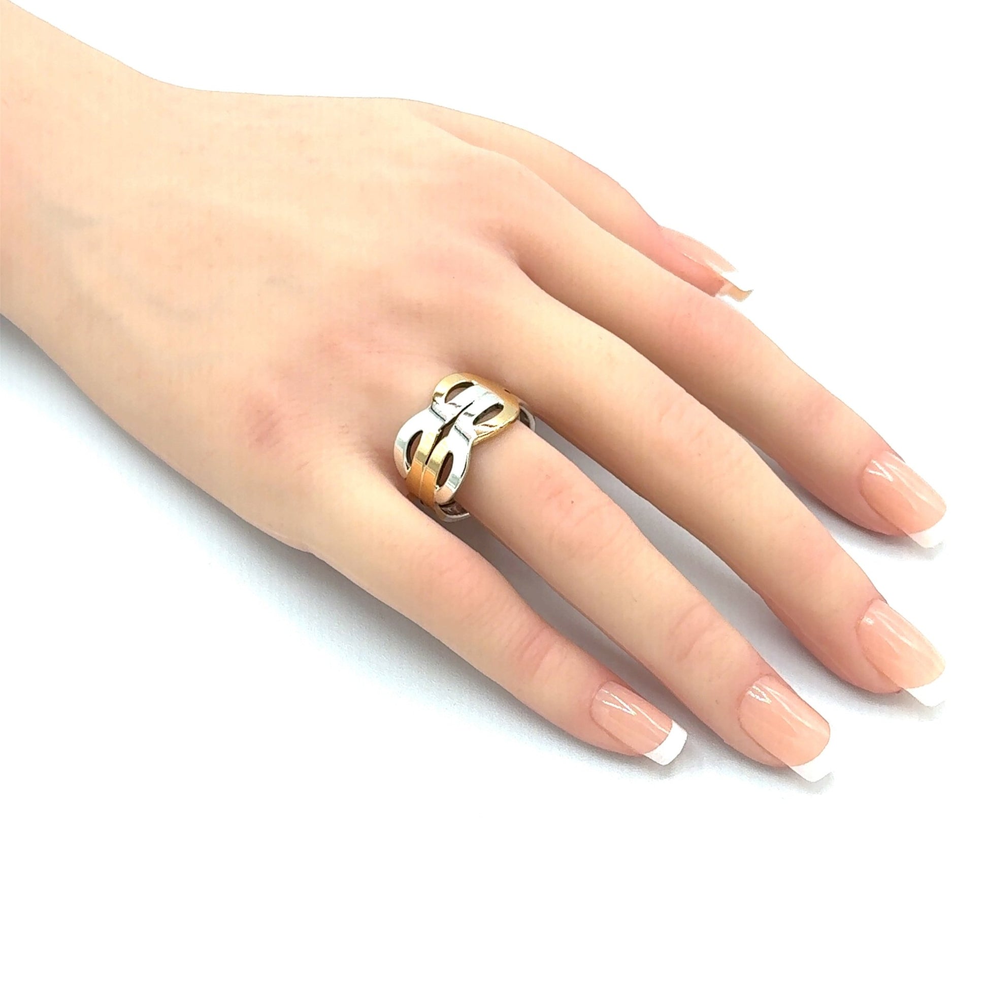 Exklusiver Unikat-Ring aus Gold 900 und Silber 925 - JUWEL1