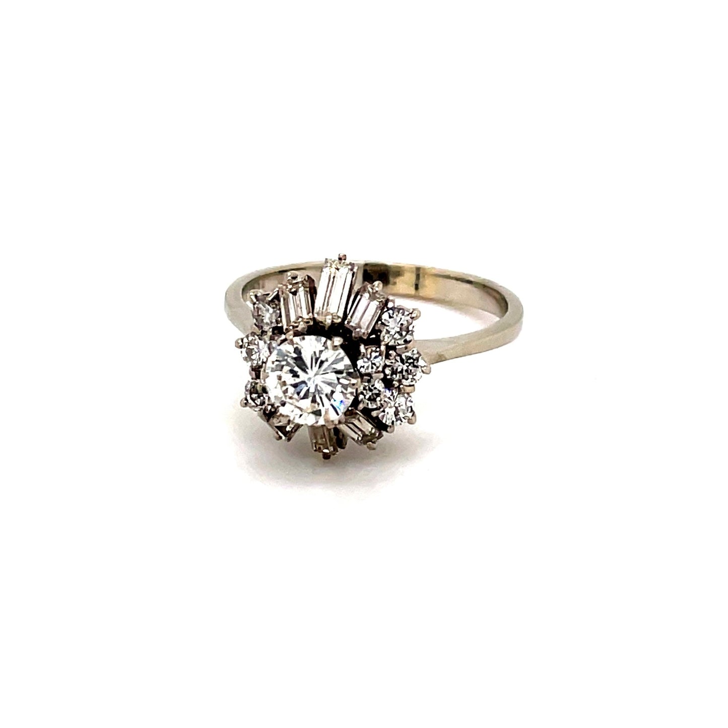 Goldring mit 17 Diamanten zus. ca. 1,20ct Weißgold 750 - JUWEL1
