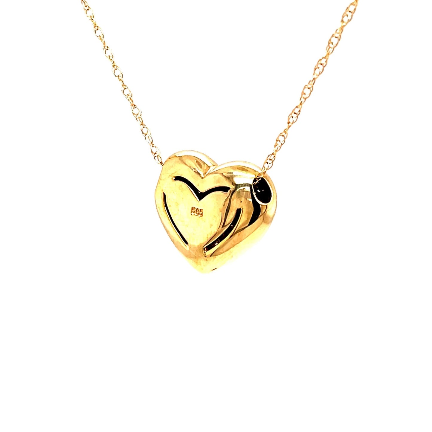 Herz Anhänger mind. 6,2g mit 48 Diamanten Gold 585 - JUWEL1