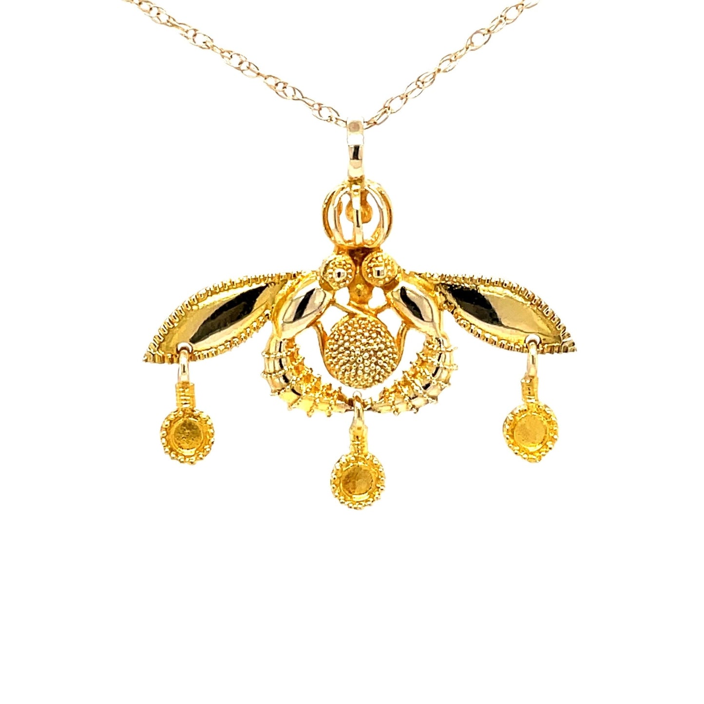 Minoischen Bienen Malia Anhänger Gold 585 - JUWEL1