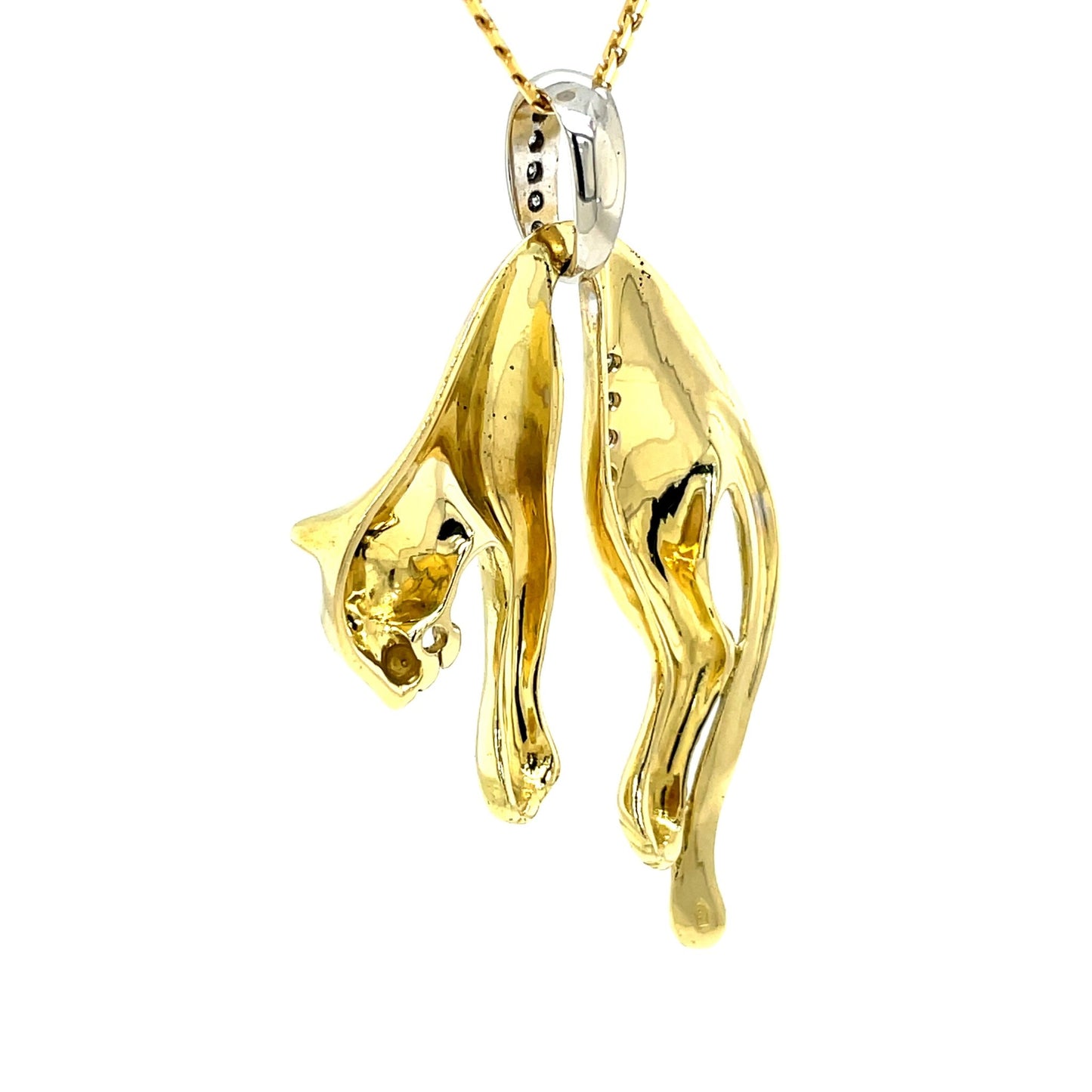 Panther Anhänger mit 12 Brillanten in Gold 750 - JUWEL1