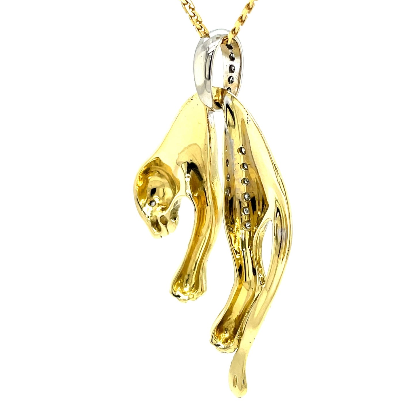Panther Anhänger mit 12 Brillanten in Gold 750 - JUWEL1