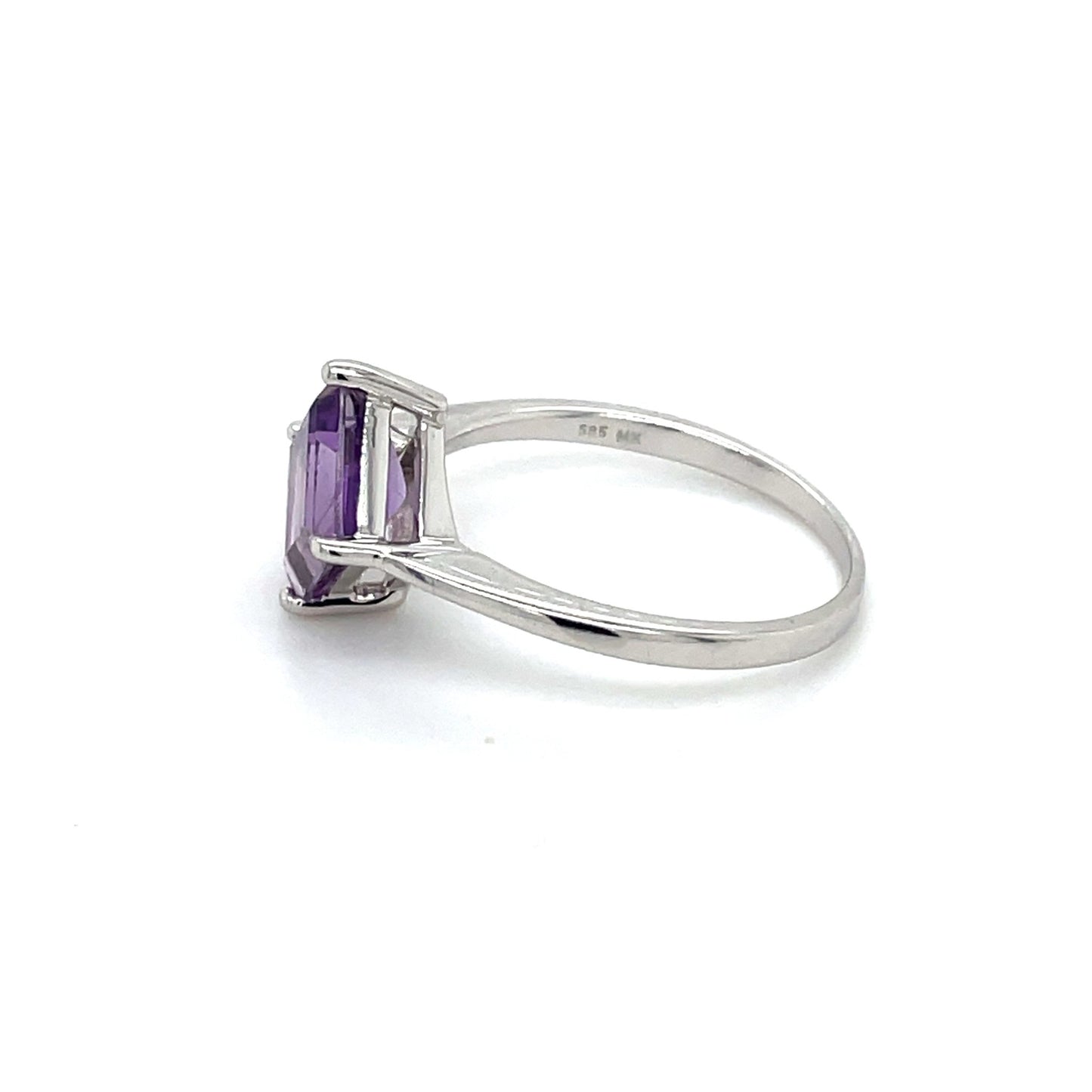 Ring mit 1 Amethyst mind. 3,0g in Gold 585 - JUWEL1