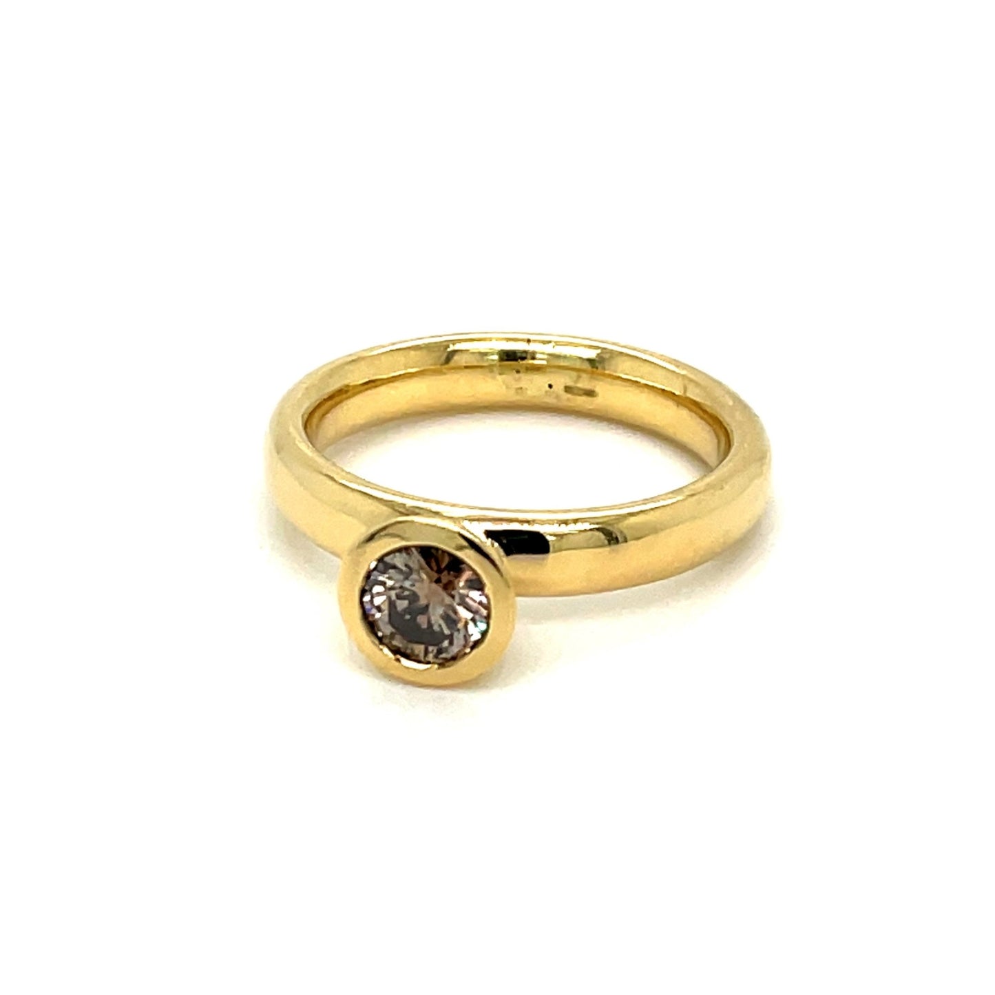 Ring mit 1 Solitär Brillant ca. 0,25 ct Gold 750 - JUWEL1