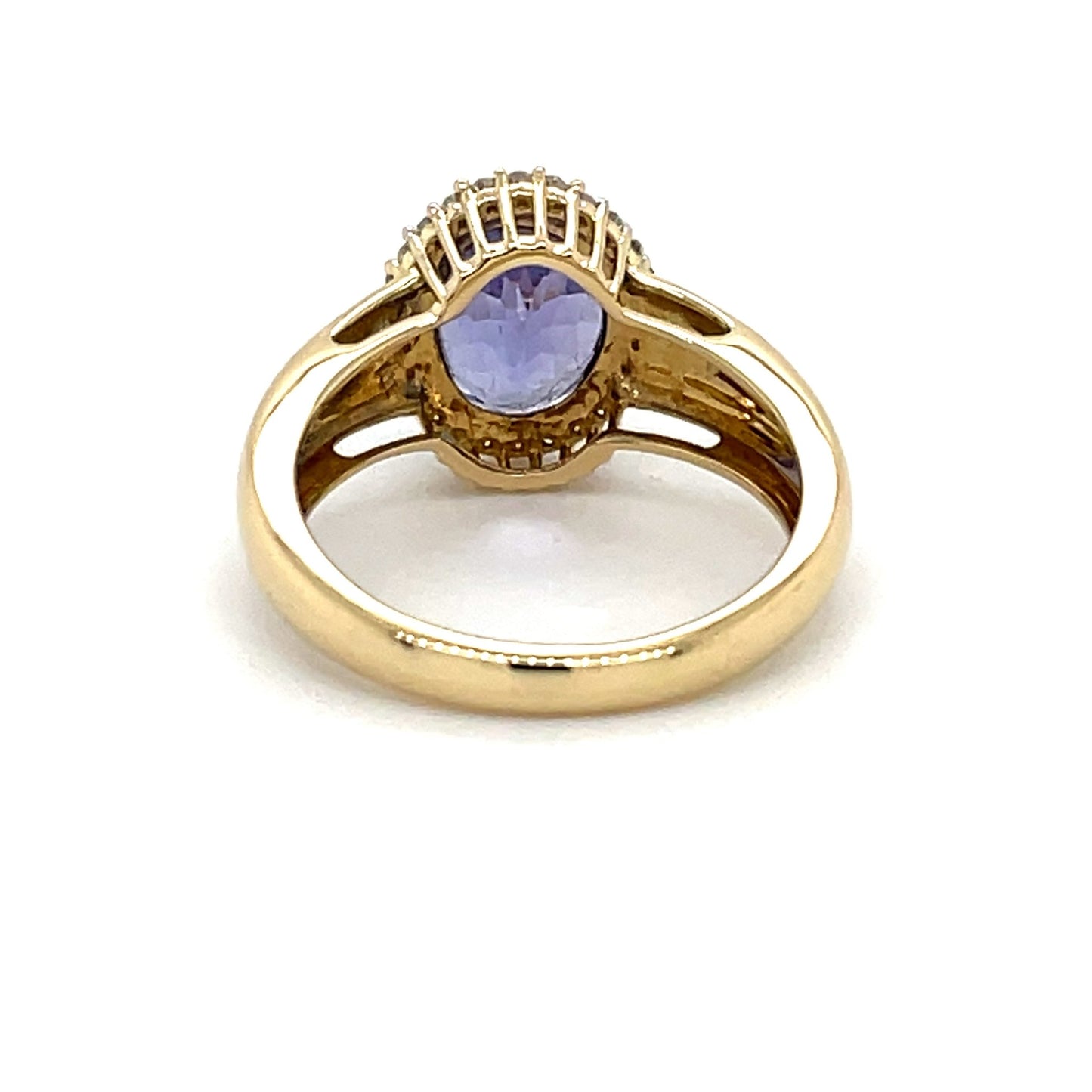 Ring mit 1 Tansanit AAA & 26 Diamanten in Gold 585 - JUWEL1