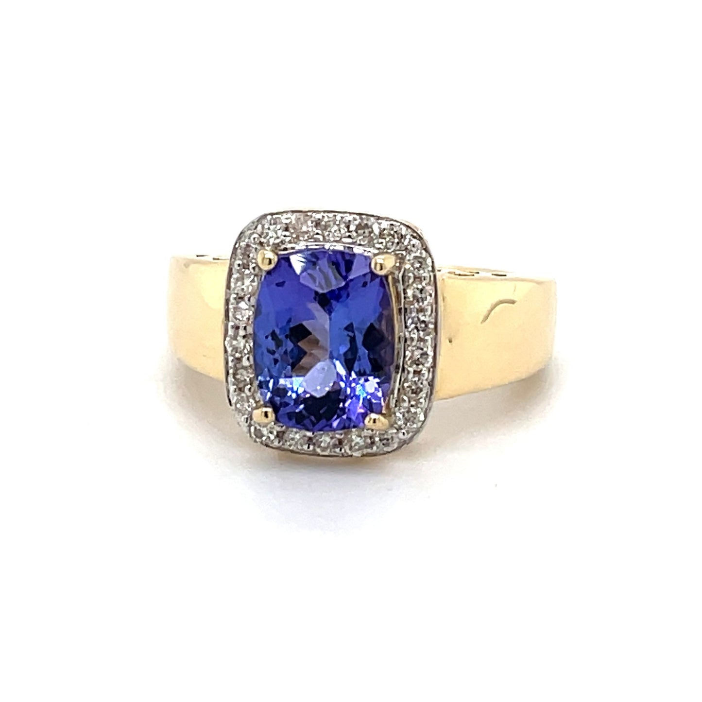 Ring mit 1 Tansanit AAAA & 22 Brillanten in Gold 585 - JUWEL1