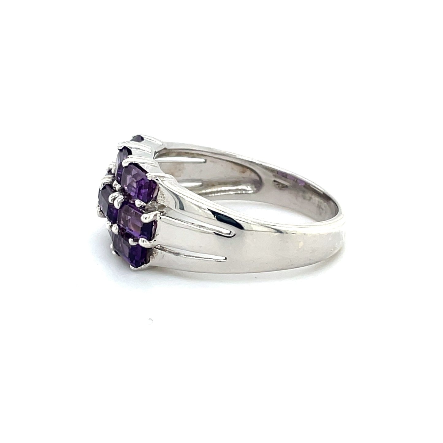 Ring mit 10 Amethyste in Silber 925 - JUWEL1