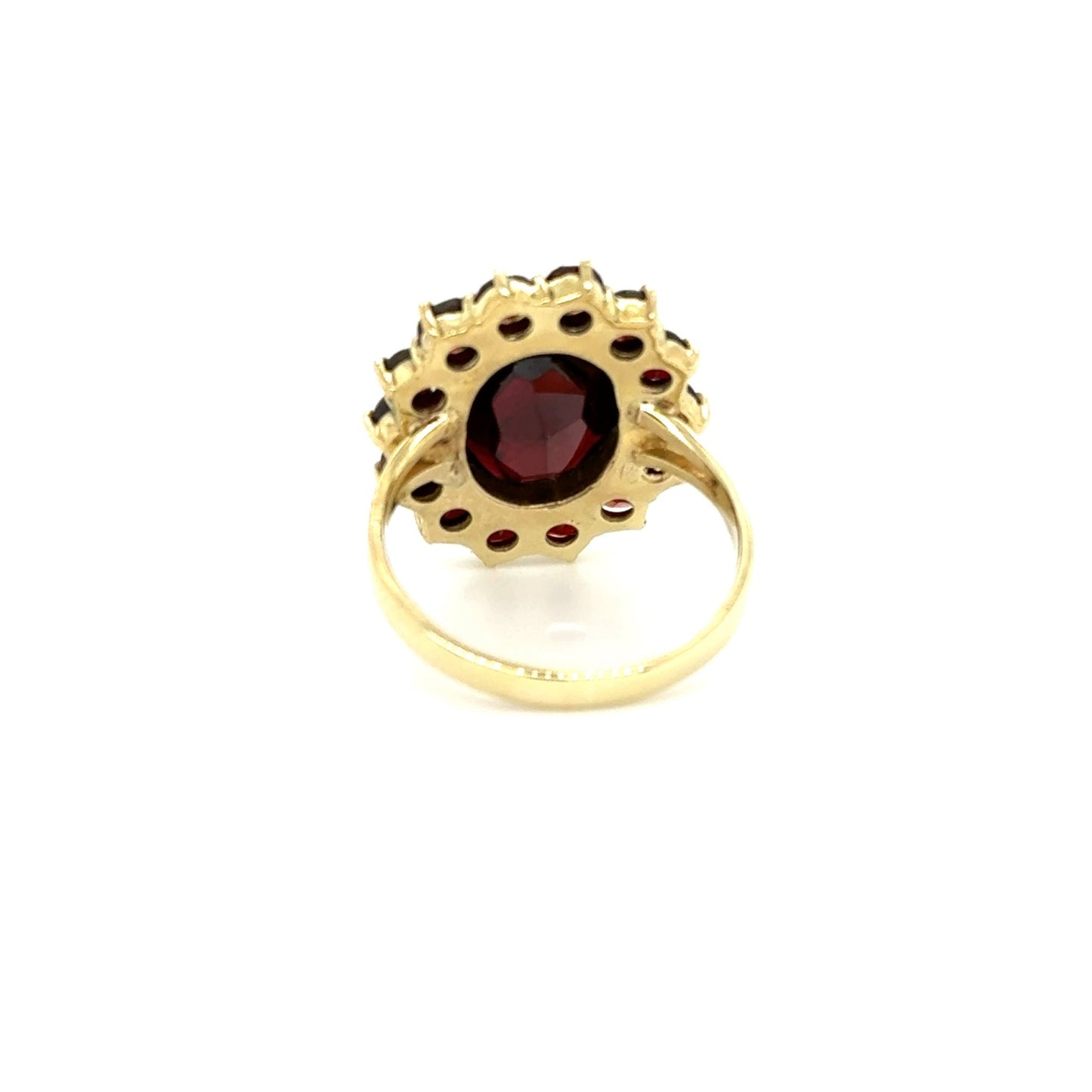 Ring mit 15 Granate in Gold 333 - JUWEL1