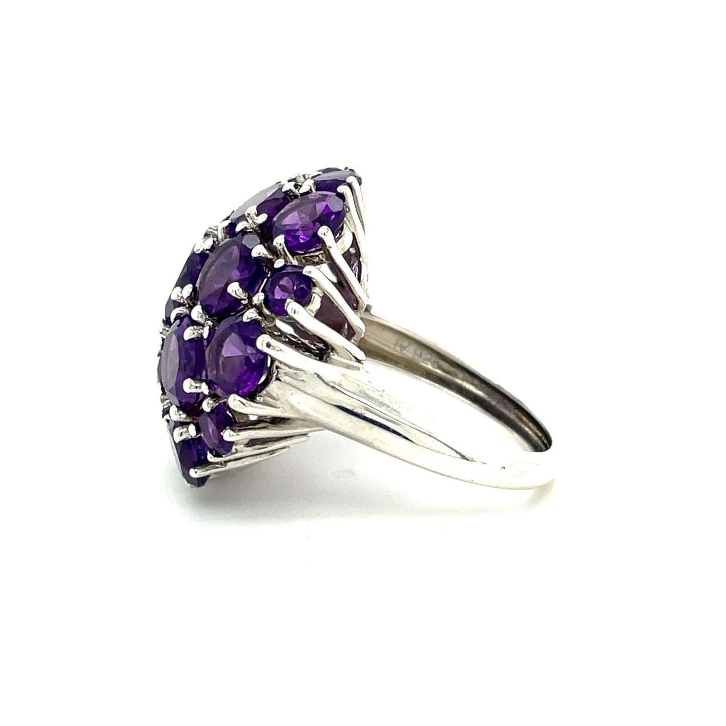 Ring mit 19 Amethyste mind. 13,7g in Silber 925 - JUWEL1