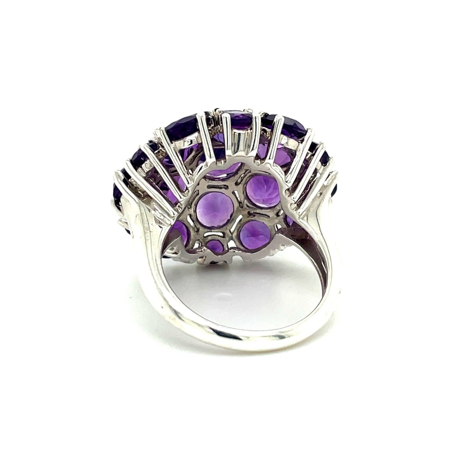 Ring mit 19 Amethyste mind. 13,7g in Silber 925 - JUWEL1