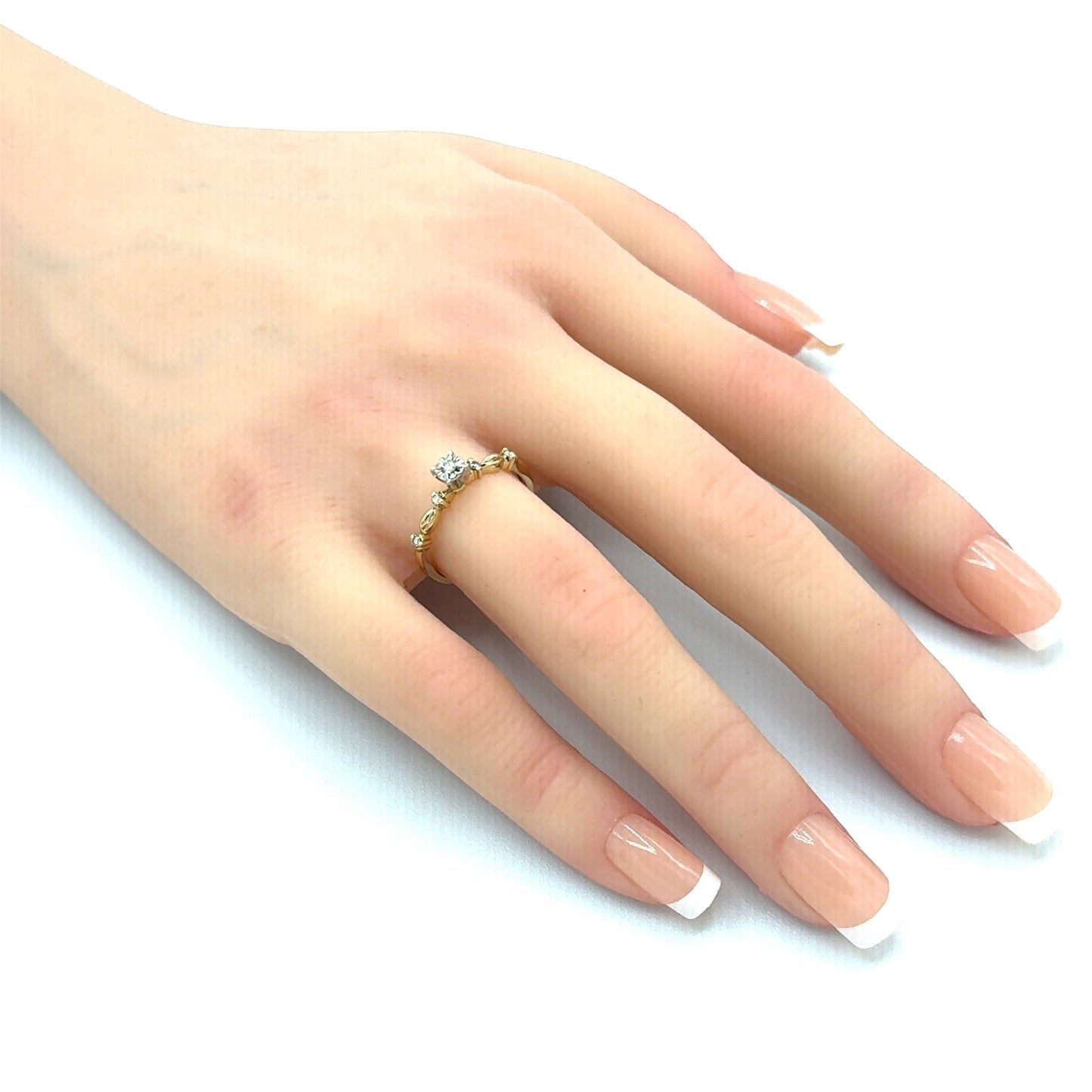 Ring mit 5 Diamanten mind. 1,9g in Gold 585 - JUWEL1
