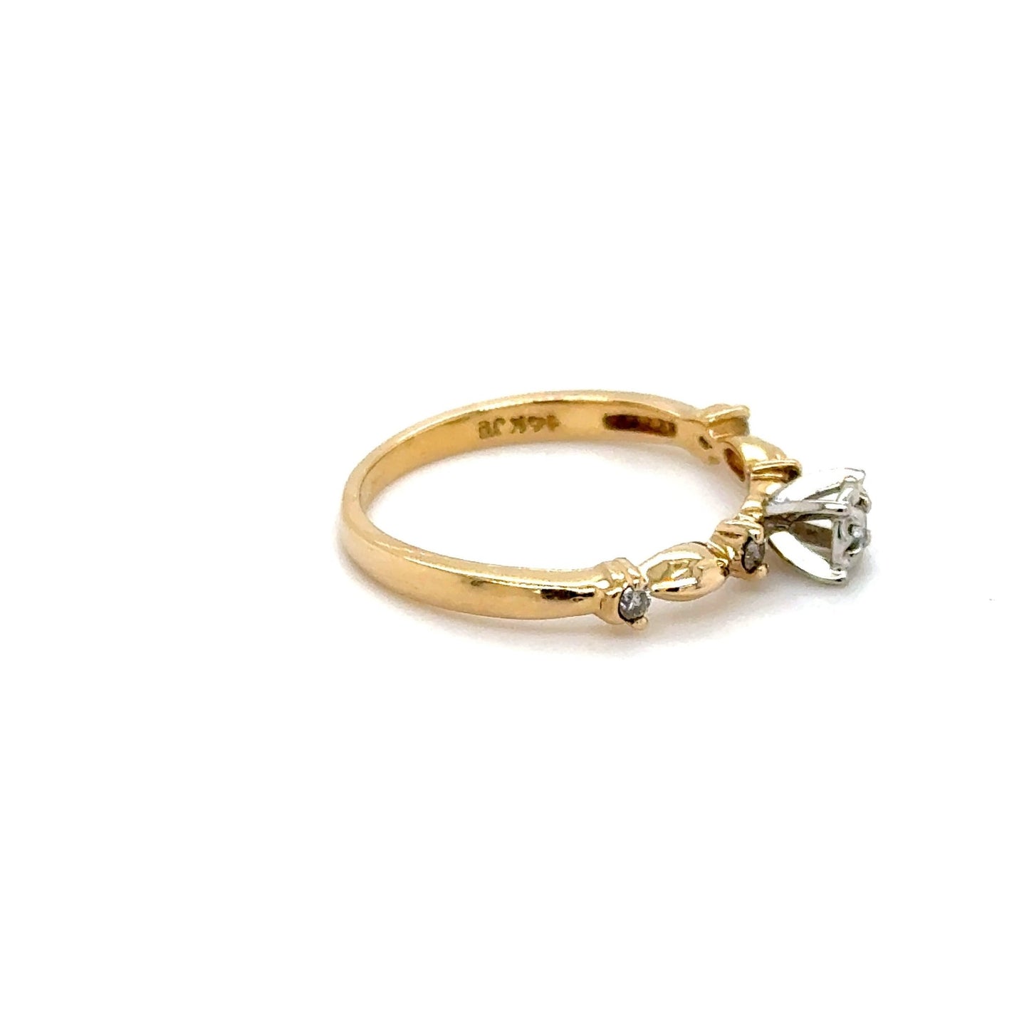 Ring mit 5 Diamanten mind. 1,9g in Gold 585 - JUWEL1