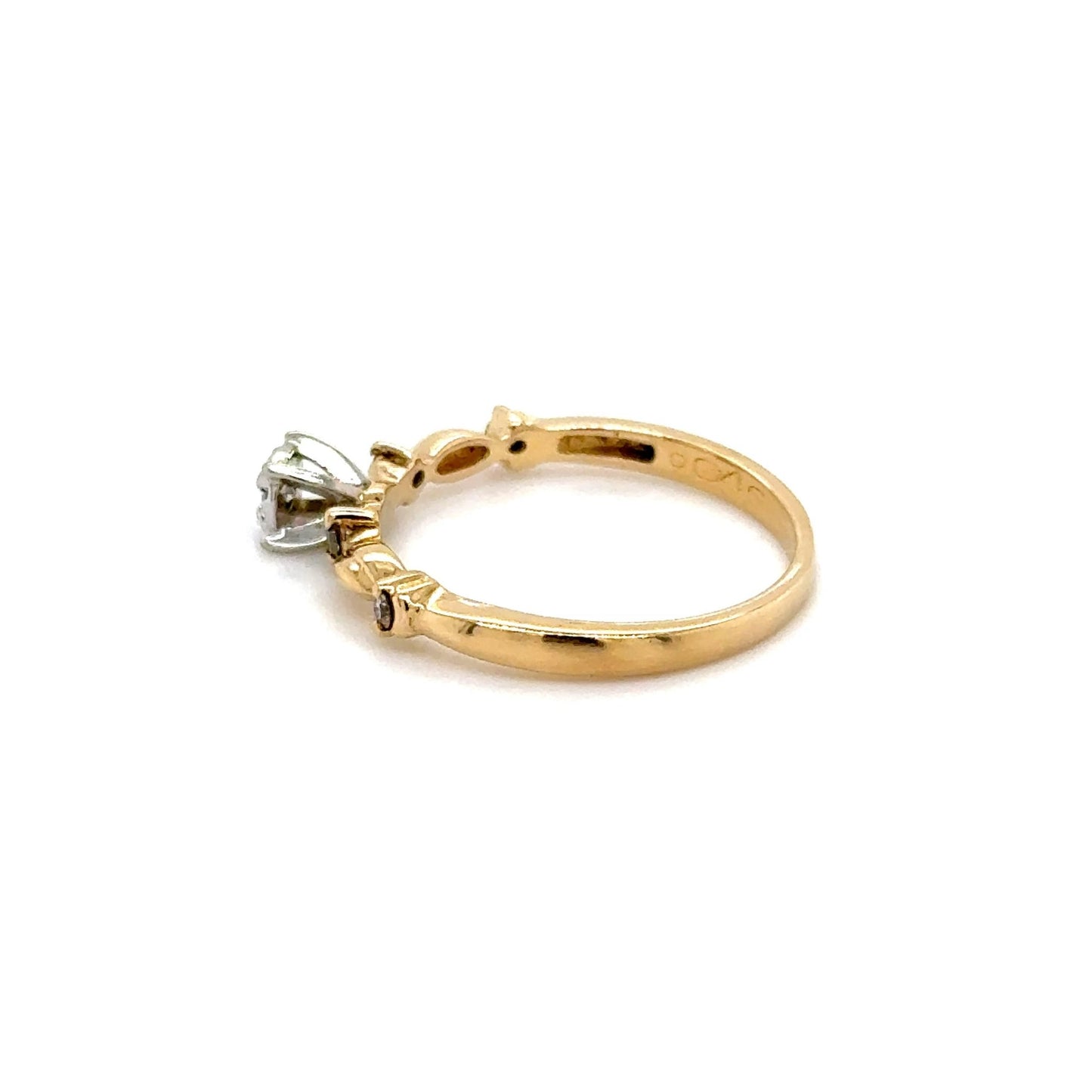 Ring mit 5 Diamanten mind. 1,9g in Gold 585 - JUWEL1