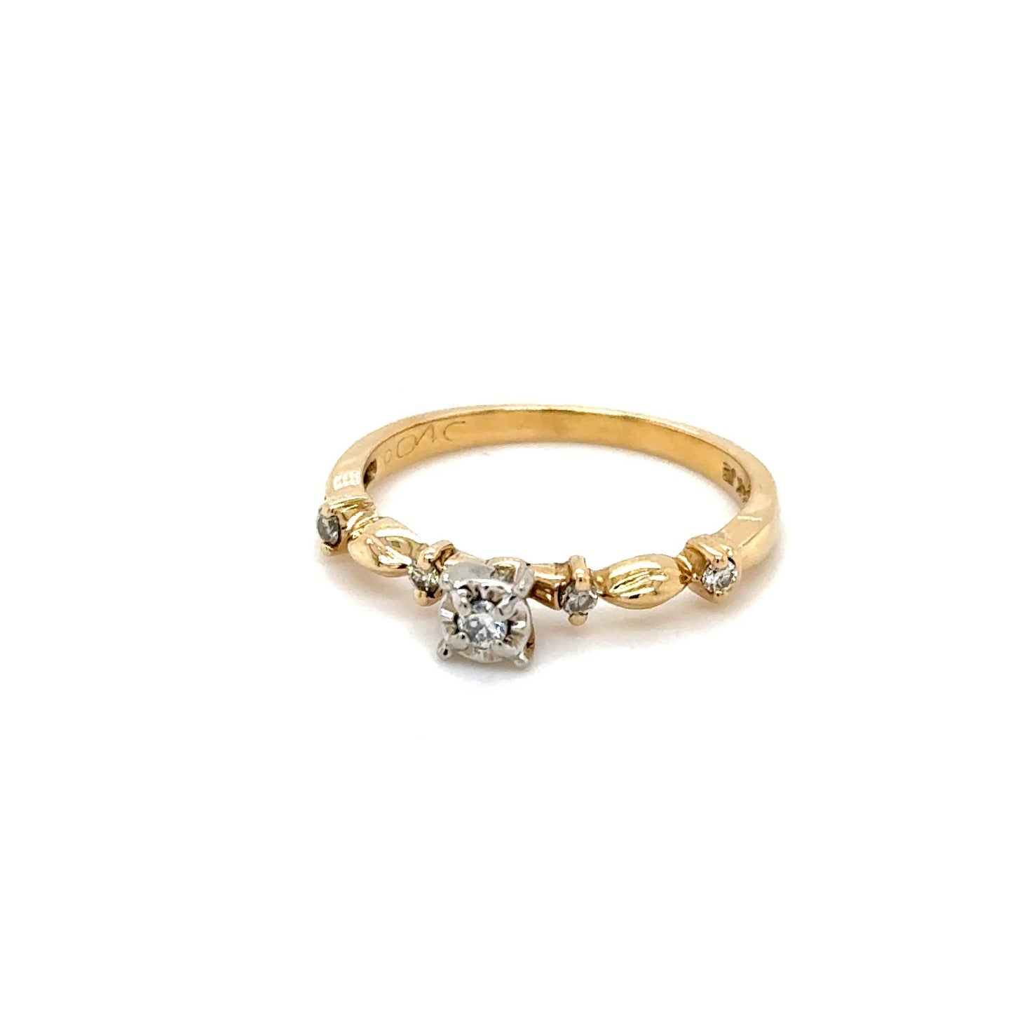 Ring mit 5 Diamanten mind. 1,9g in Gold 585 - JUWEL1