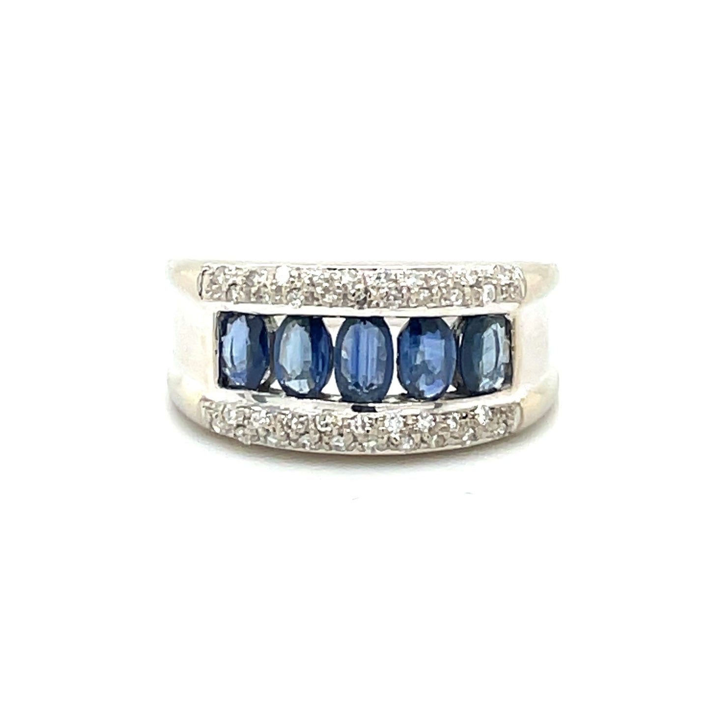 Ring mit 5 Tansanite & 37 Diamanten in Gold 585 - JUWEL1