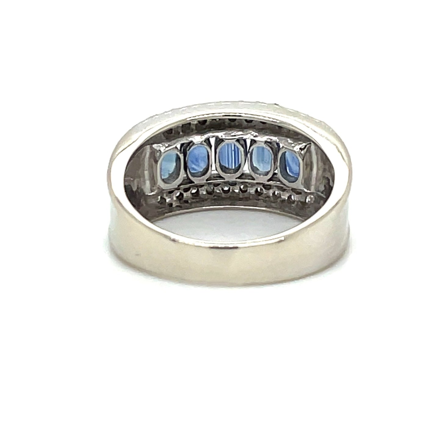 Ring mit 5 Tansanite & 37 Diamanten in Gold 585 - JUWEL1