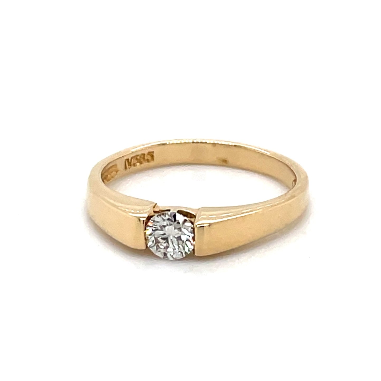 Ring mit Champagner Brillant ca. 0.25 ct in Gold 585 - JUWEL1