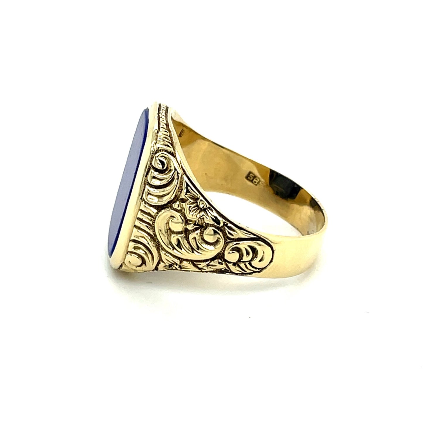 Ring mit Lapislazuli mind. 7,3g Gold 585 - JUWEL1