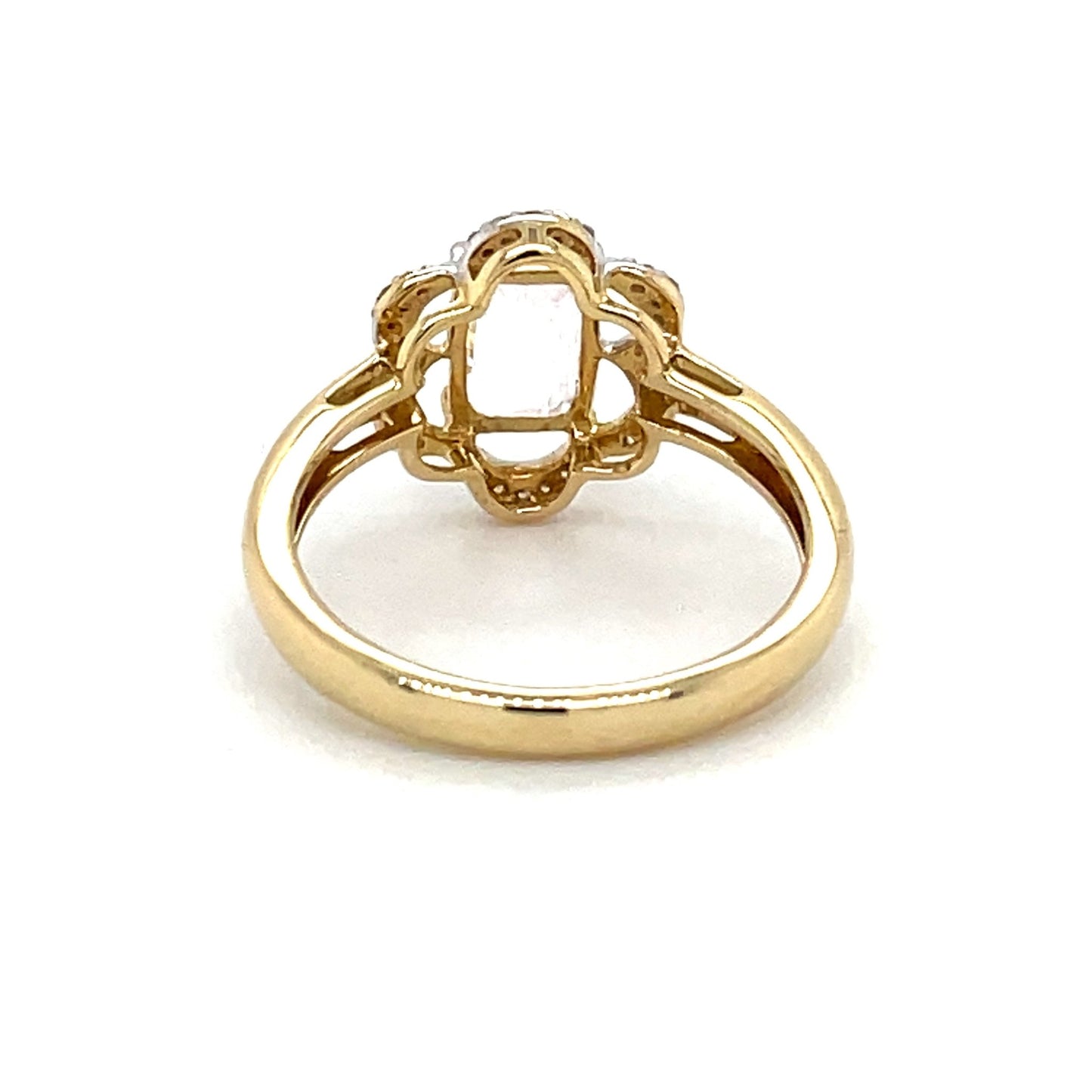 Ring mit Morganit & Zirkonen mind. 2,3g in Gold 585 - JUWEL1