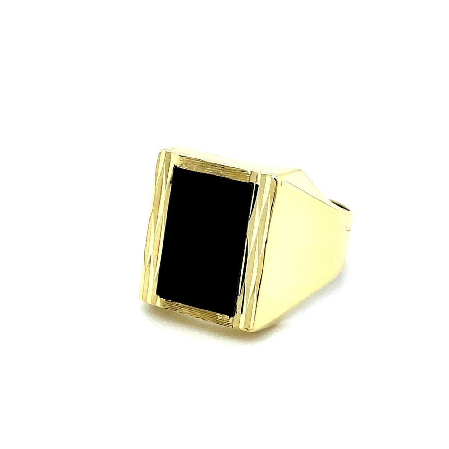 Ring mit Onyx mind. 7,3g Gold 585 - JUWEL1